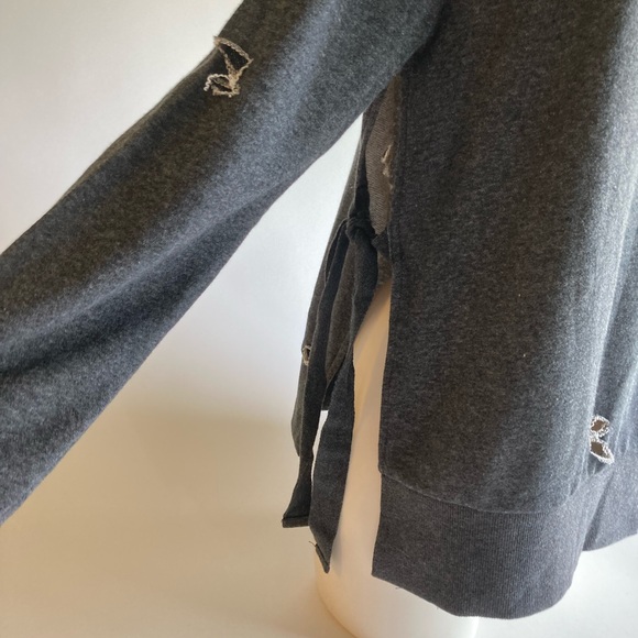 New Romeo + Juliet Grey 80%Cotton 40%Polyester Long Sleeve Pullover size S - Picture 9 of 15